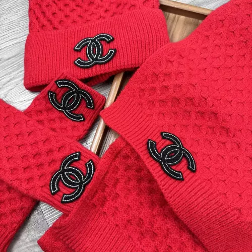 Replica Chanel Hat and Scarf and Glove Set #1378237 $52.00 USD for Wholesale