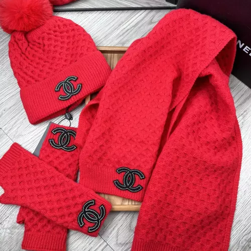 Replica Chanel Hat and Scarf and Glove Set #1378237 $52.00 USD for Wholesale