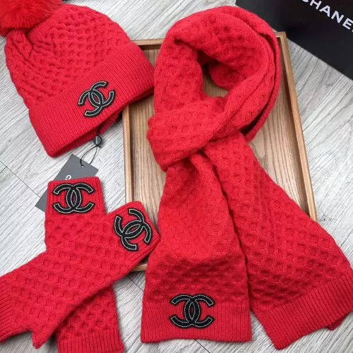Replica Chanel Hat and Scarf and Glove Set #1378237 $52.00 USD for Wholesale