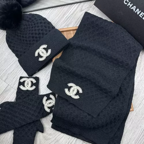 Replica Chanel Hat and Scarf and Glove Set #1378238 $52.00 USD for Wholesale