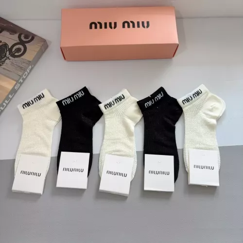MIU MIU Socks #1378292 $27.00 USD, Wholesale Replica MIU MIU Socks