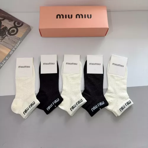 Replica MIU MIU Socks #1378292 $27.00 USD for Wholesale