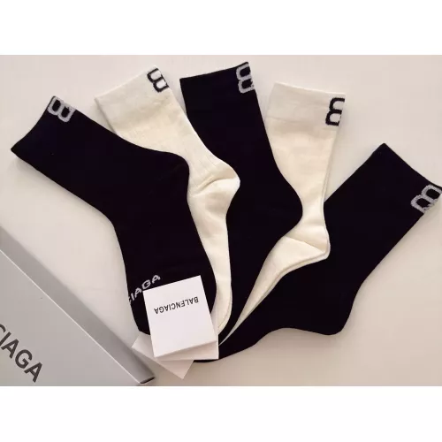 Replica Balenciaga Socks For Women #1378358 $29.00 USD for Wholesale