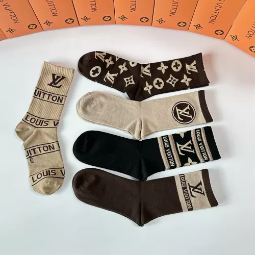 Replica Louis Vuitton LV Socks #1378362 $29.00 USD for Wholesale