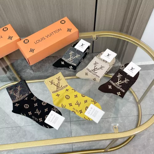 Replica Louis Vuitton LV Socks #1378375 $25.00 USD for Wholesale