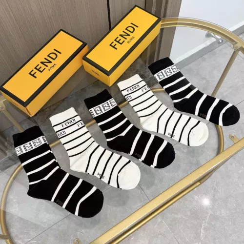 Replica Fendi Socks #1378376 $29.00 USD for Wholesale