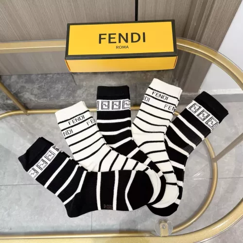 Replica Fendi Socks #1378376 $29.00 USD for Wholesale
