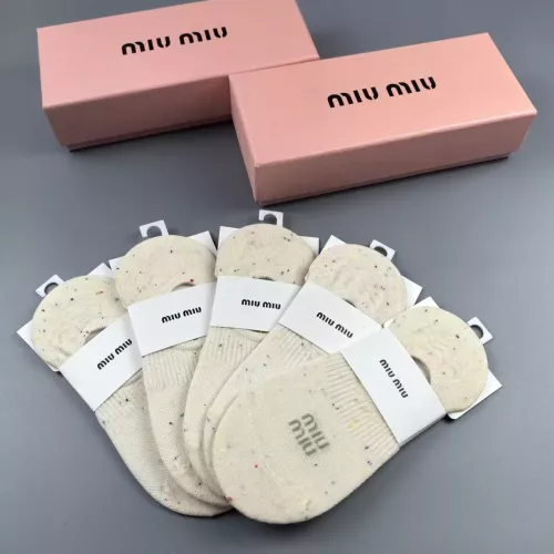 Replica MIU MIU Socks For Women #1378395 $25.00 USD for Wholesale
