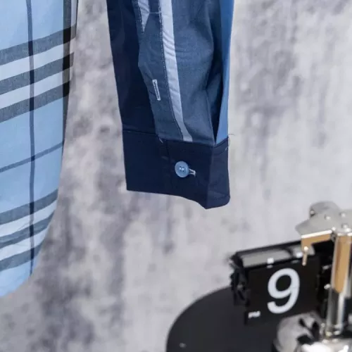 Replica Burberry Shirts Long Sleeved For Men #1378500 $56.00 USD for Wholesale