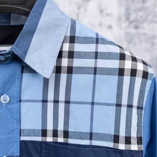 Replica Burberry Shirts Long Sleeved For Men #1378500 $56.00 USD for Wholesale