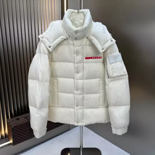 Prada Down Feather Coat Long Sleeved For Men #1378799 $238.02 USD, Wholesale Replica Prada Down Feather Coat