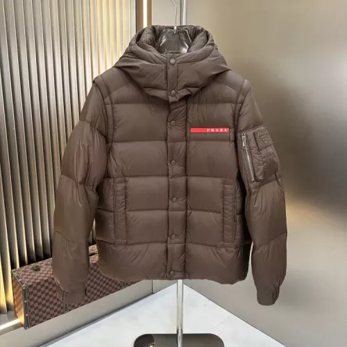 Replica Prada Down Feather Coat Long Sleeved For Men #1378800 $238.02 USD for Wholesale