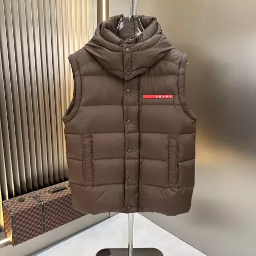 Replica Prada Down Feather Coat Long Sleeved For Men #1378800 $238.02 USD for Wholesale