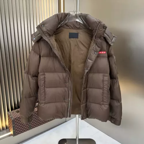 Replica Prada Down Feather Coat Long Sleeved For Men #1378800 $238.02 USD for Wholesale