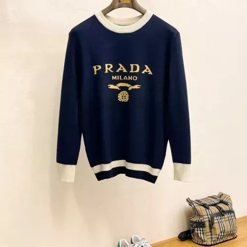 Prada Sweaters Long Sleeved For Men #1378841 $80.00 USD, Wholesale Replica Prada Sweaters