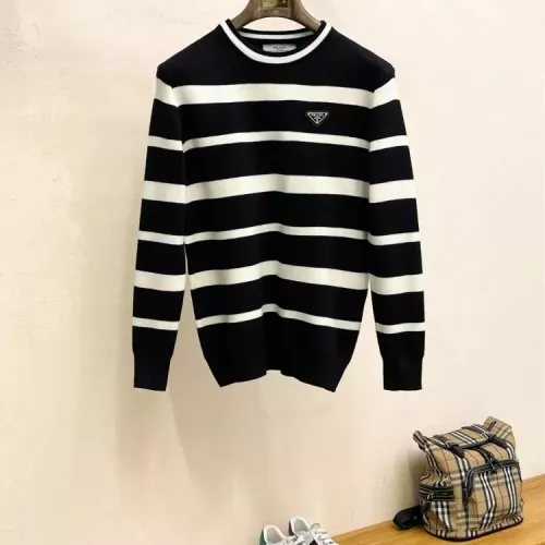 Prada Sweaters Long Sleeved For Men #1378842 $80.00 USD, Wholesale Replica Prada Sweaters