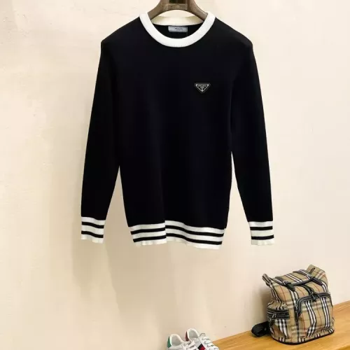 Prada Sweaters Long Sleeved For Men #1378843 $80.00 USD, Wholesale Replica Prada Sweaters