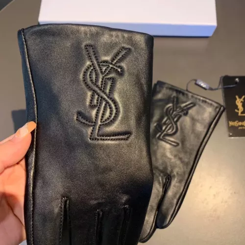Replica Yves Saint Laurent Gloves For Women #1379090 $42.00 USD for Wholesale