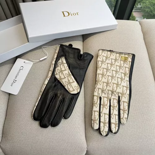 Replica Christian Dior Gloves For Women #1379139 $64.00 USD for Wholesale