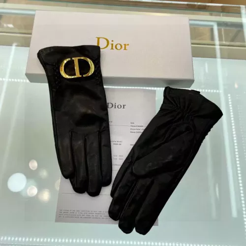 Replica Christian Dior Gloves For Women #1379154 $56.00 USD for Wholesale