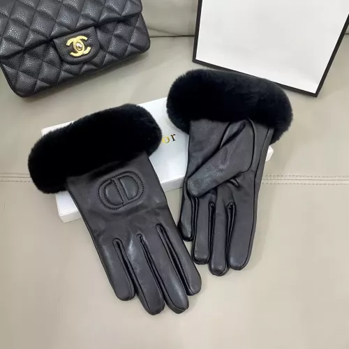 Replica Christian Dior Gloves For Women #1379159 $45.00 USD for Wholesale