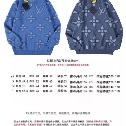 Replica Louis Vuitton LV Sweaters Long Sleeved For Unisex #1379265 $60.00 USD for Wholesale