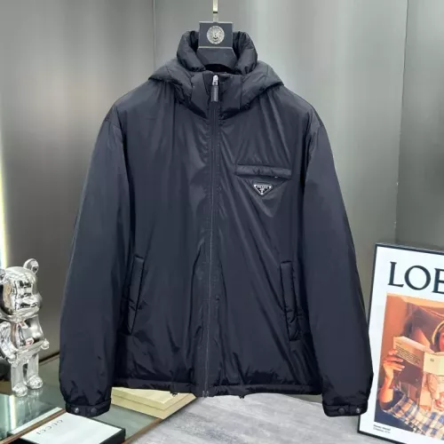 Prada Down Feather Coat Long Sleeved For Men #1379707 $195.00 USD, Wholesale Replica Prada Down Feather Coat