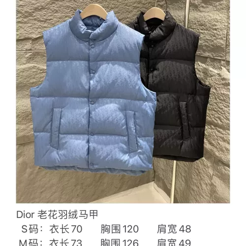 Replica Christian Dior Down Feather Coat Sleeveless For Unisex #1380240 $170.00 USD for Wholesale