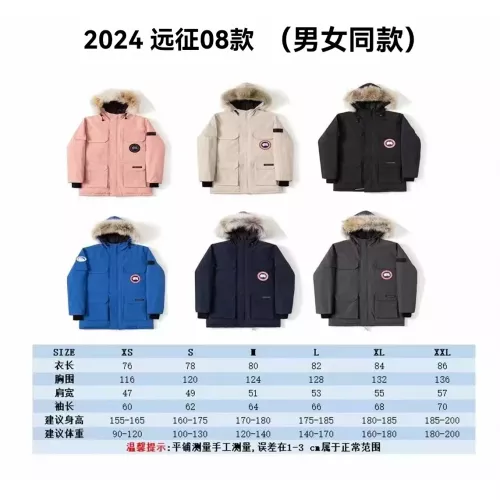 Replica Canada Goose Down Feather Coat Long Sleeved For Unisex #1380280 $160.00 USD for Wholesale