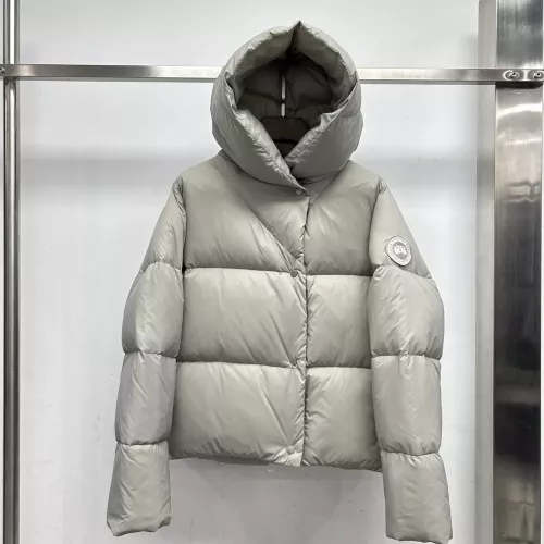 Canada Goose Down Feather Coat Long Sleeved For Women #1380294 $215.00 USD, Wholesale Replica Canada Goose Down Feather Coat