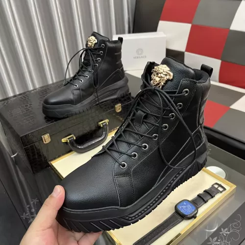 Versace High Tops Shoes For Men #1380519 $88.00 USD, Wholesale Replica Versace High Tops Shoes