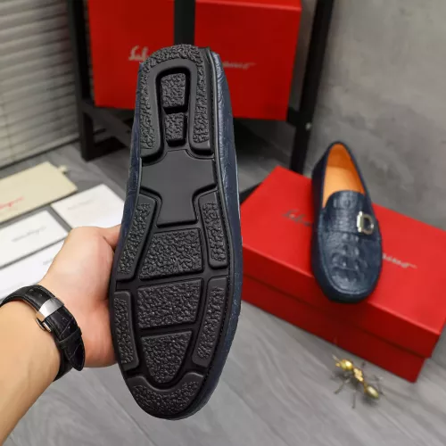 Replica Salvatore Ferragamo Leather Shoes For Men #1380524 $76.00 USD for Wholesale