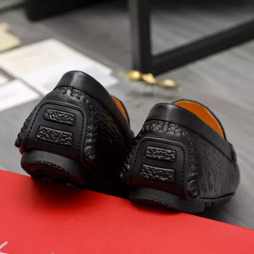 Replica Salvatore Ferragamo Leather Shoes For Men #1380525 $76.00 USD for Wholesale