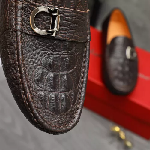 Replica Salvatore Ferragamo Leather Shoes For Men #1380526 $76.00 USD for Wholesale