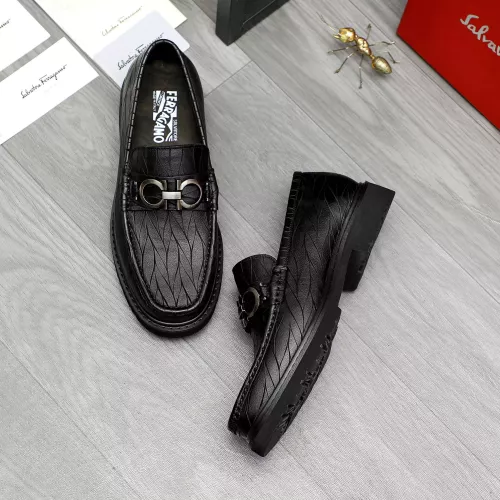 Replica Salvatore Ferragamo Leather Shoes For Men #1380531 $98.00 USD for Wholesale