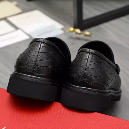 Replica Salvatore Ferragamo Leather Shoes For Men #1380531 $98.00 USD for Wholesale