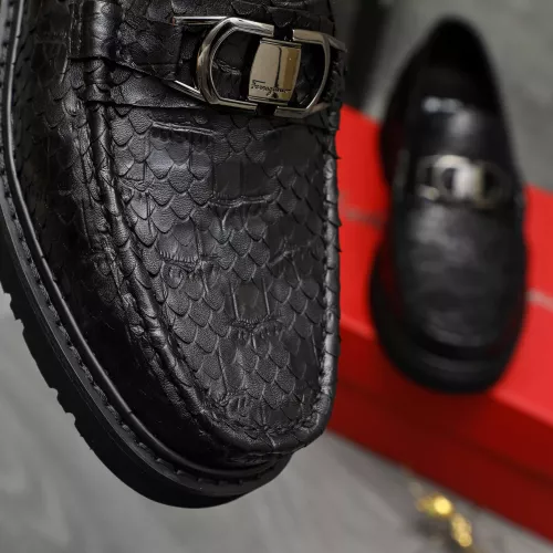 Replica Salvatore Ferragamo Leather Shoes For Men #1380544 $98.00 USD for Wholesale