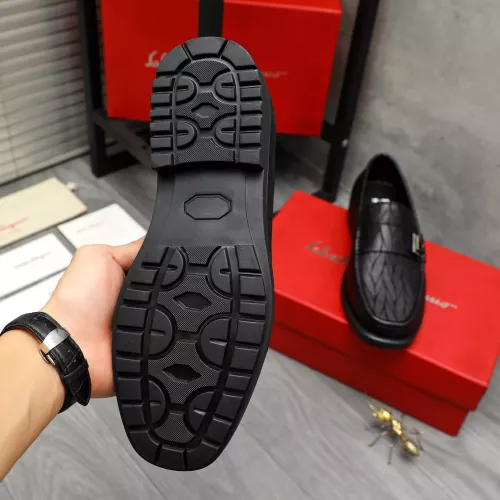 Replica Salvatore Ferragamo Leather Shoes For Men #1380546 $98.00 USD for Wholesale