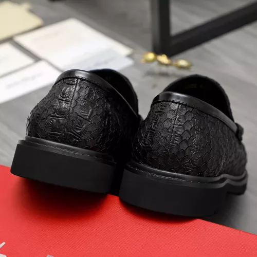 Replica Salvatore Ferragamo Leather Shoes For Men #1380547 $98.00 USD for Wholesale