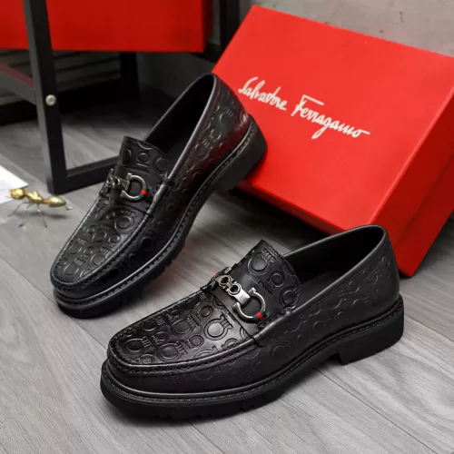 Salvatore Ferragamo Leather Shoes For Men #1380548 $98.00 USD, Wholesale Replica Salvatore Ferragamo Leather Shoes