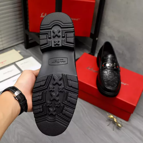 Replica Salvatore Ferragamo Leather Shoes For Men #1380548 $98.00 USD for Wholesale