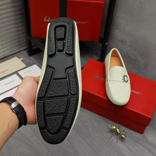 Replica Salvatore Ferragamo Leather Shoes For Men #1380551 $76.00 USD for Wholesale