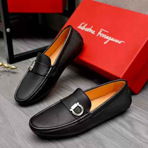 Salvatore Ferragamo Leather Shoes For Men #1380552 $76.00 USD, Wholesale Replica Salvatore Ferragamo Leather Shoes