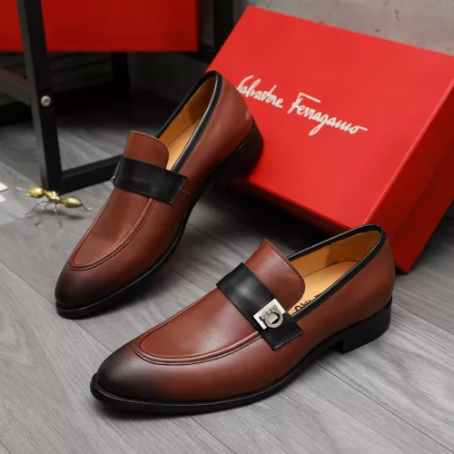 Salvatore Ferragamo Leather Shoes For Men #1380554 $88.00 USD, Wholesale Replica Salvatore Ferragamo Leather Shoes