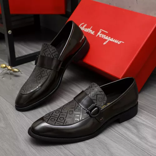 Salvatore Ferragamo Leather Shoes For Men #1380559 $88.00 USD, Wholesale Replica Salvatore Ferragamo Leather Shoes