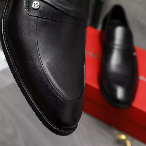 Replica Salvatore Ferragamo Leather Shoes For Men #1380563 $88.00 USD for Wholesale