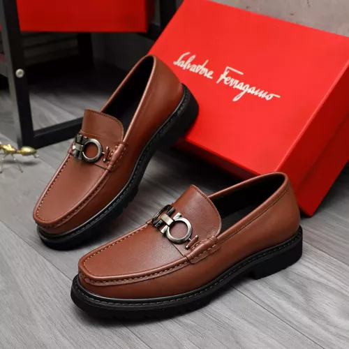 Salvatore Ferragamo Leather Shoes For Men #1380570 $96.00 USD, Wholesale Replica Salvatore Ferragamo Leather Shoes