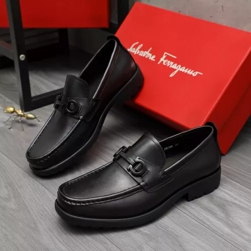 Salvatore Ferragamo Leather Shoes For Men #1380577 $82.00 USD, Wholesale Replica Salvatore Ferragamo Leather Shoes