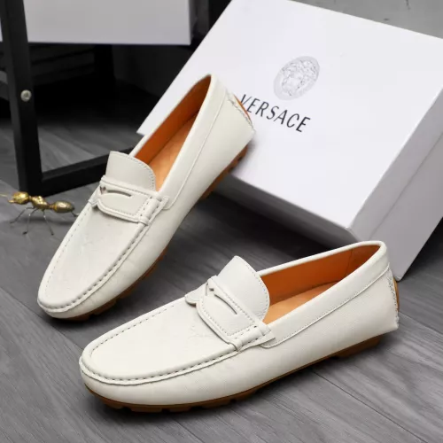 Replica Versace Leather Shoes For Men #1380601 $76.00 USD for Wholesale