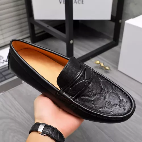 Replica Versace Leather Shoes For Men #1380603 $76.00 USD for Wholesale